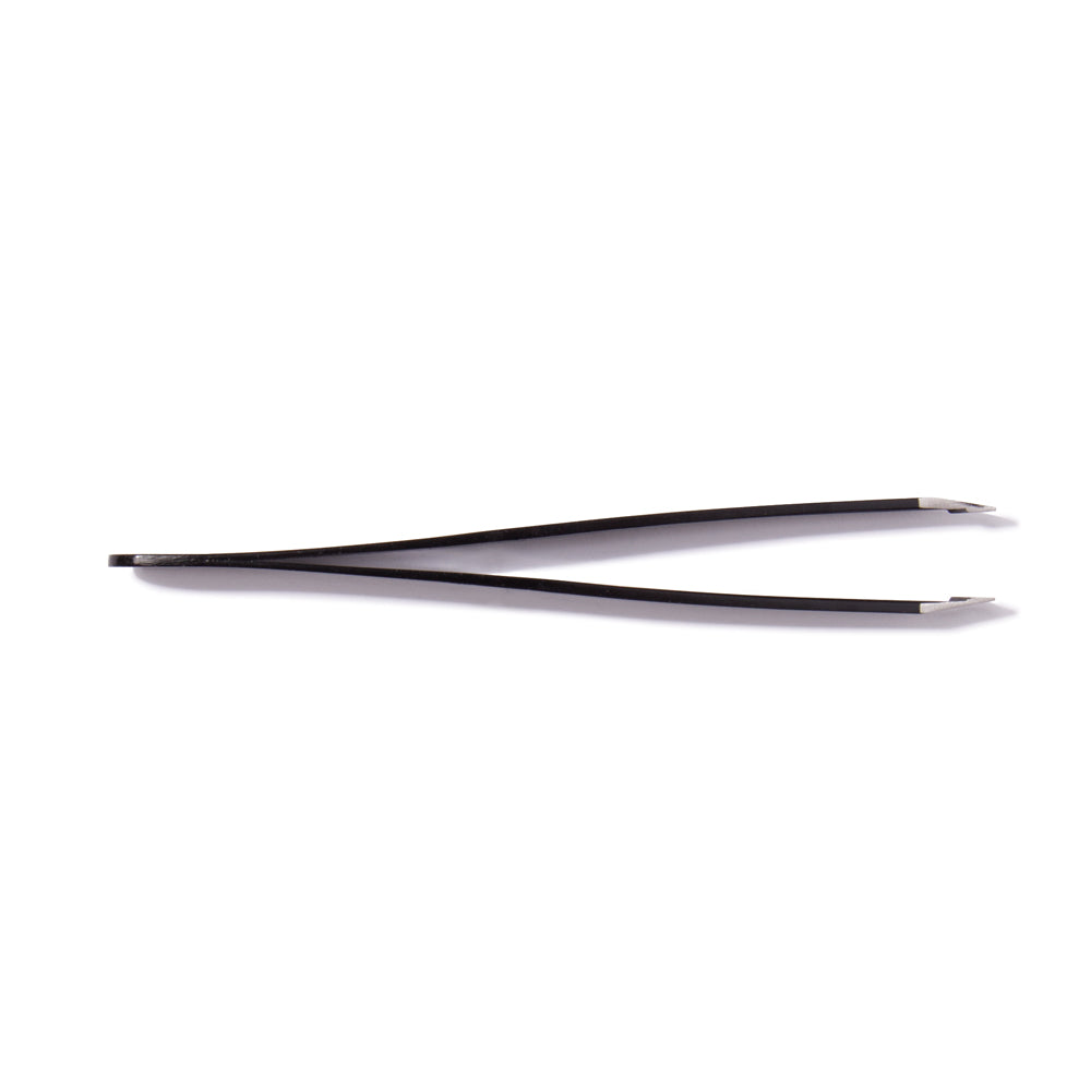 Professional Precision Black Brow Tweezers/Slant Tip
